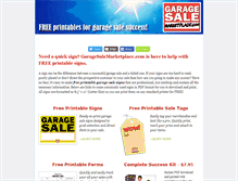 Tablet Screenshot of garagesalemarketplace.com